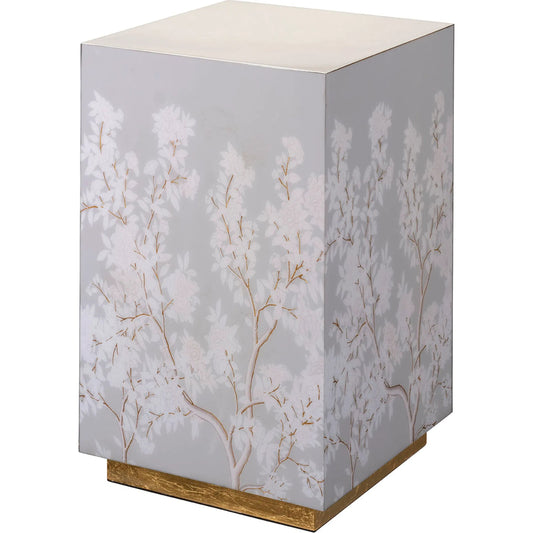 Garland Side Table by Jamie Young. Made from mdf, paper in a unique style.
