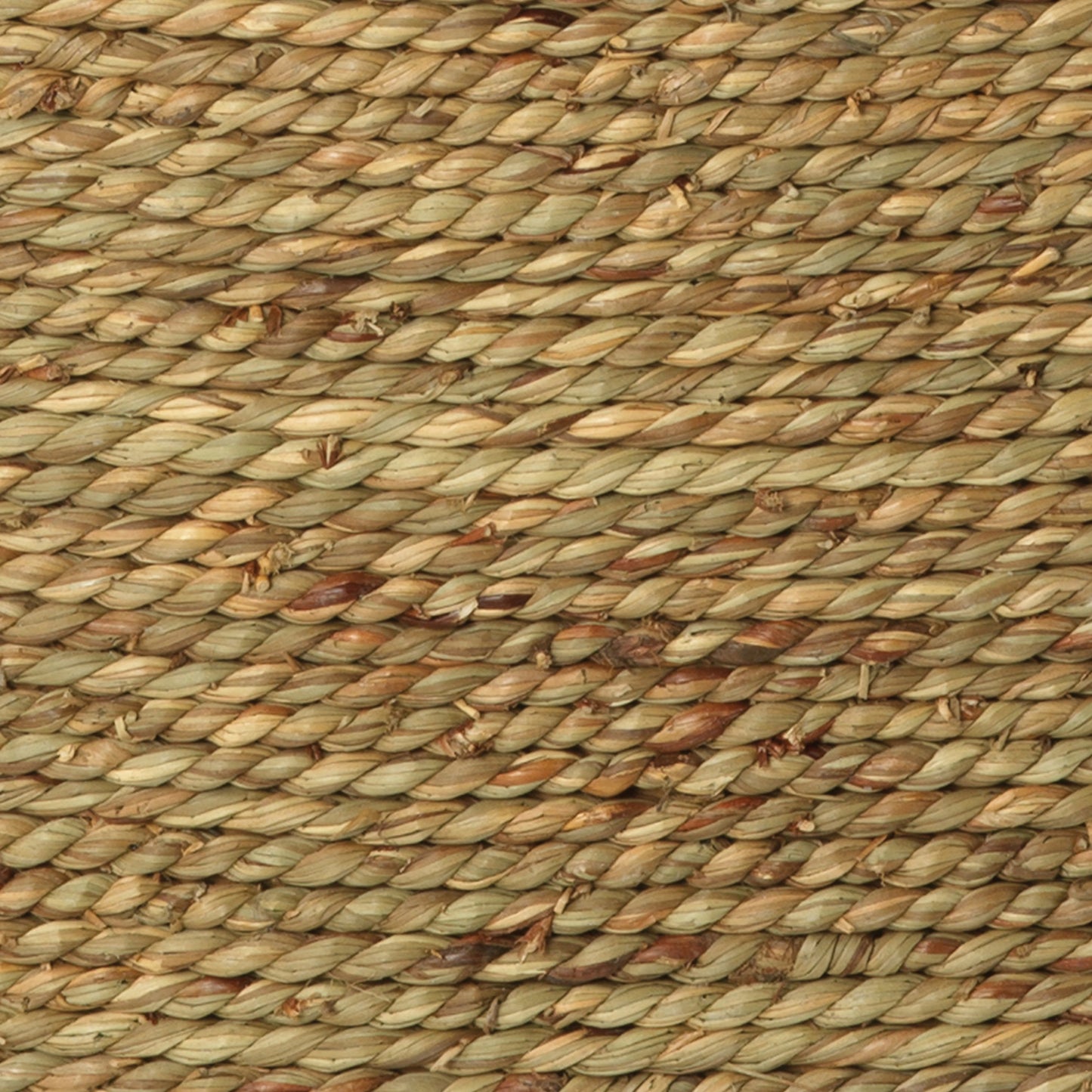 003 S-291986 | Closeup | Harbor Coffee Table by Jamie Young in natural. Made from seagrass, tempered glass in a modern style.