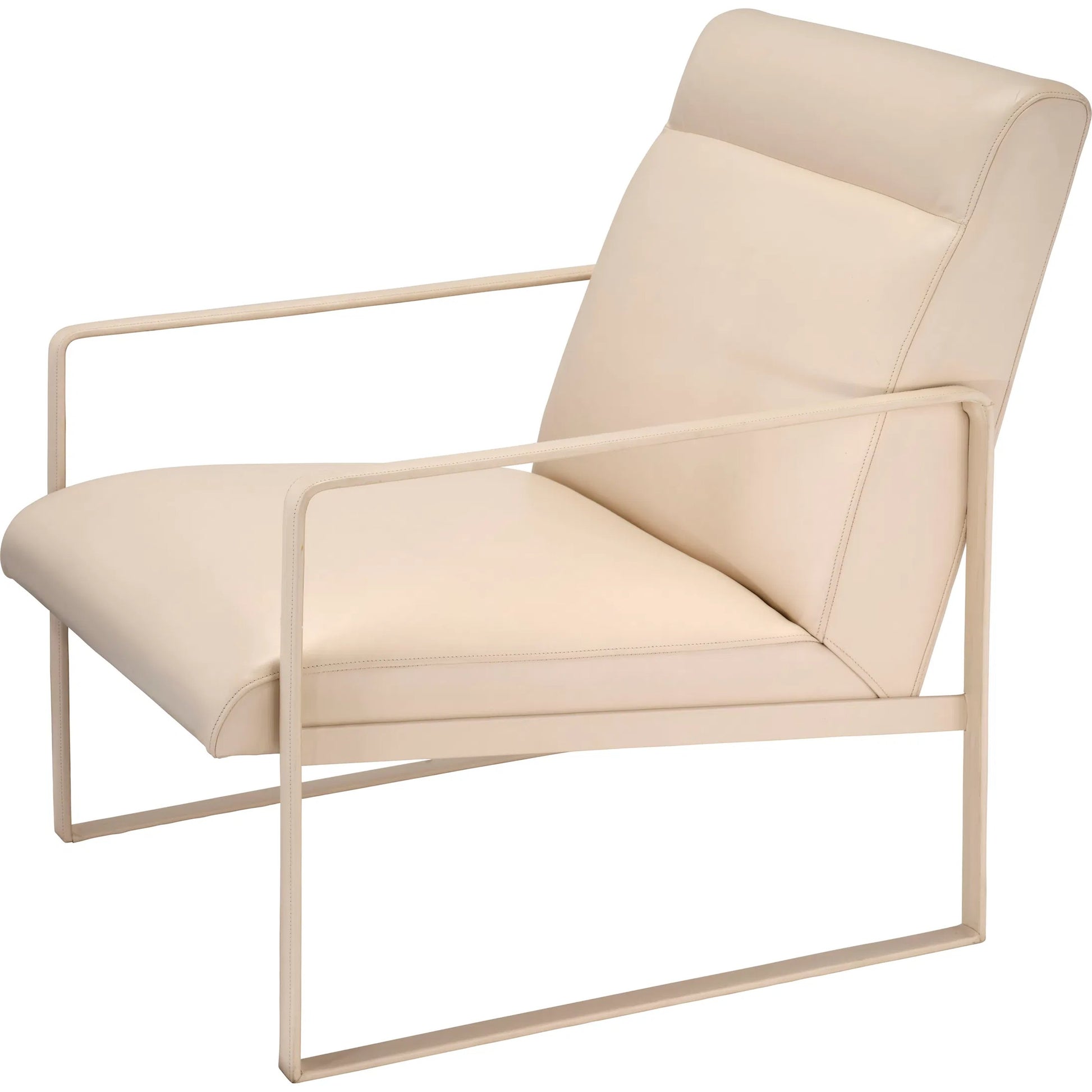 Hemingway Accent Chair by Jamie Young. Made from leather in a unique style.