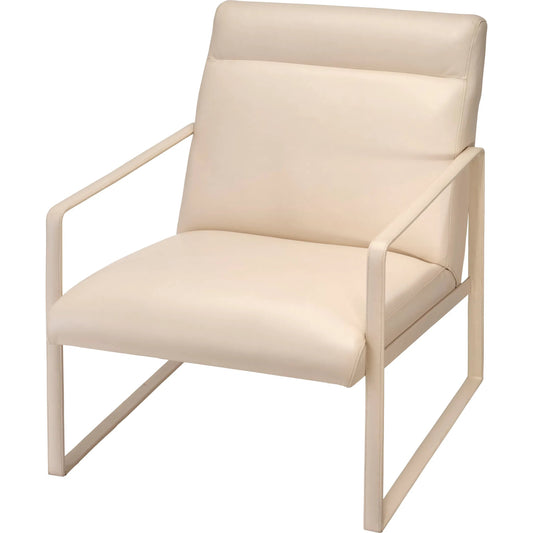 Hemingway Accent Chair by Jamie Young. Made from leather in a unique style.