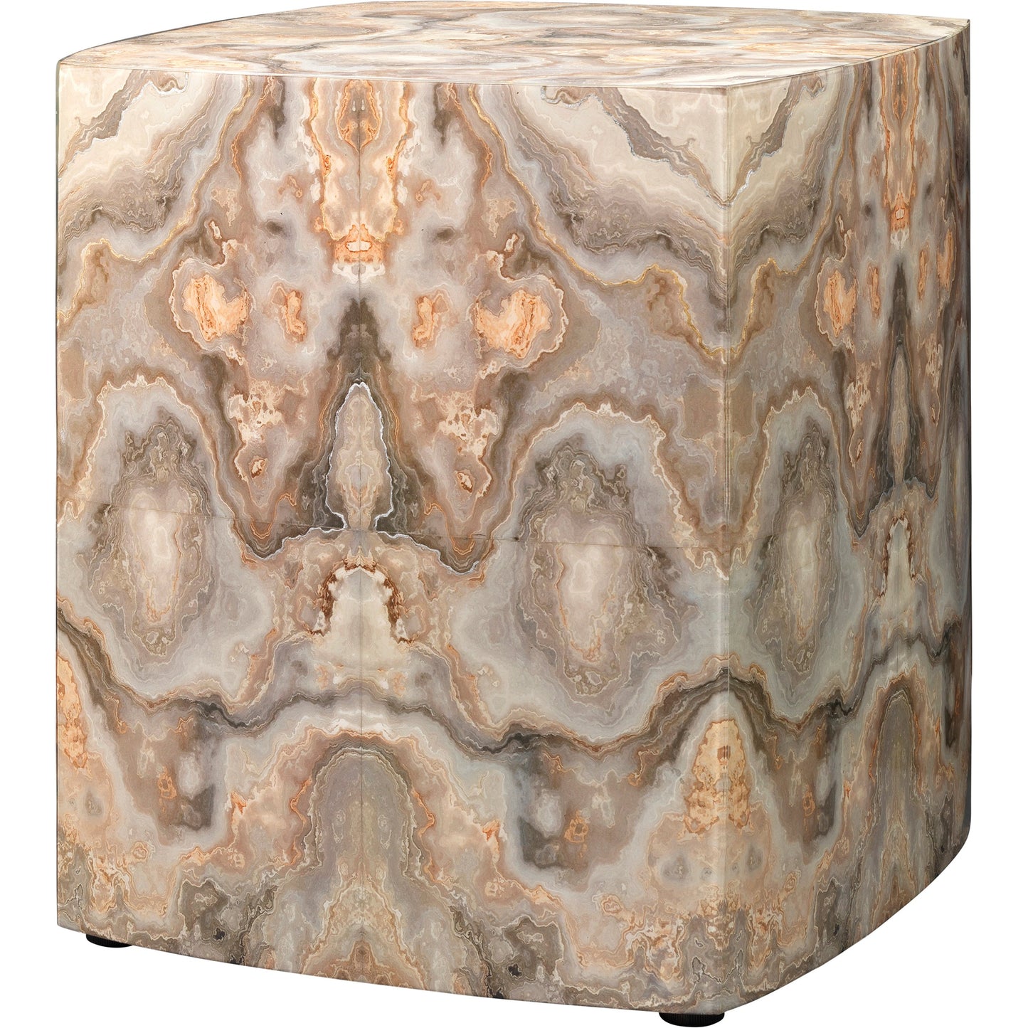 001 SI-1719678 | Primary Silo | Ink Blot Side Table by Jamie Young in gray, cream. Made from mdf in a coastal style.