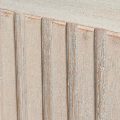 Notch Square Table by Jamie Young. Made from mango wood in a modern style.