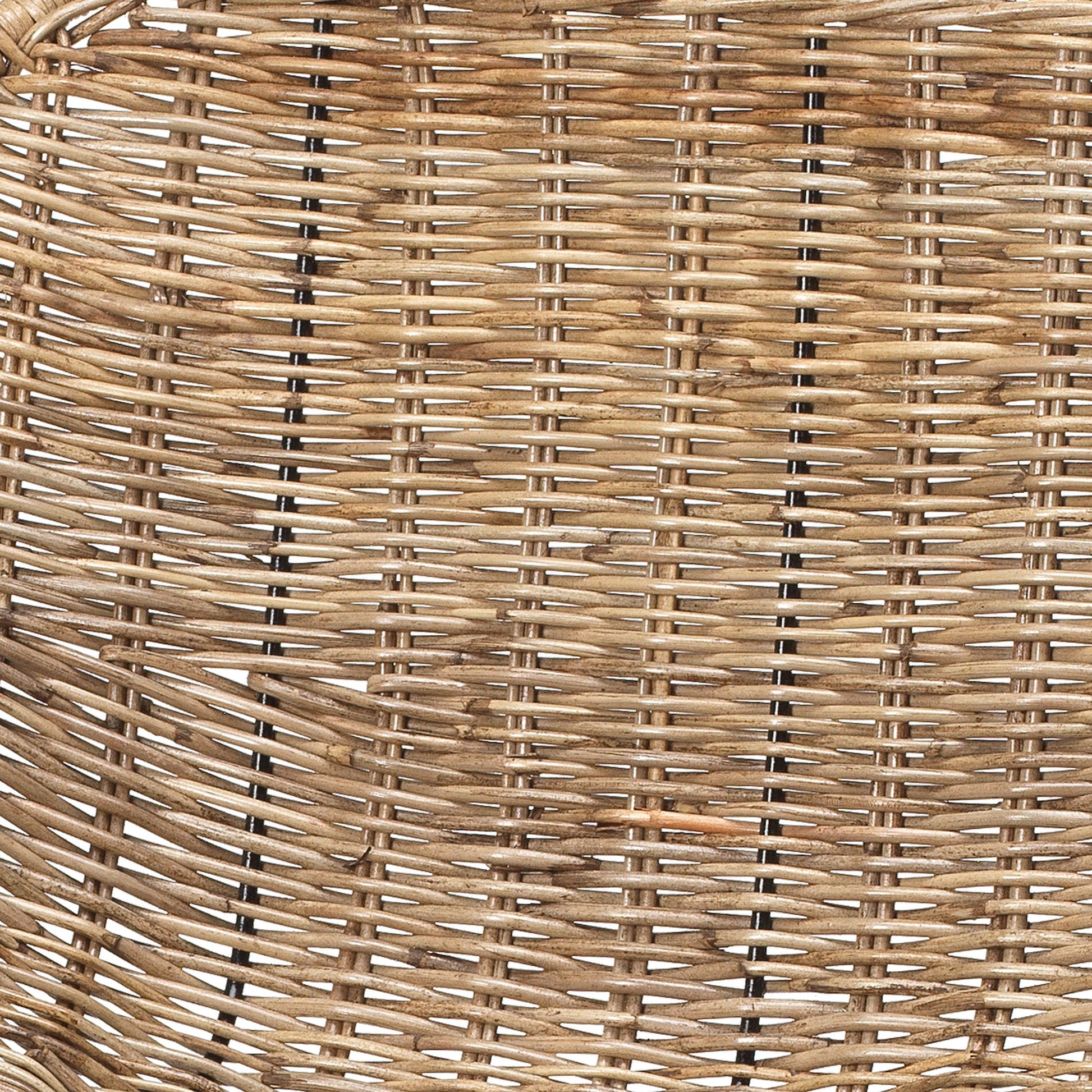 Nusa Counter Stool by Jamie Young in natural rattan, black steel. Made from steel, rattan slimit in a coastal style.