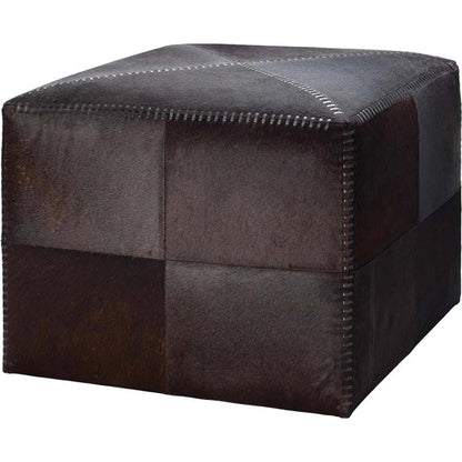 Large Ottoman by Jamie Young. Made from leather in a modern style.