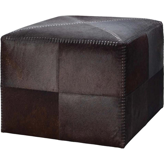 Large Ottoman by Jamie Young. Made from leather in a modern style.
