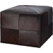 Large Ottoman by Jamie Young. Made from leather in a modern style.