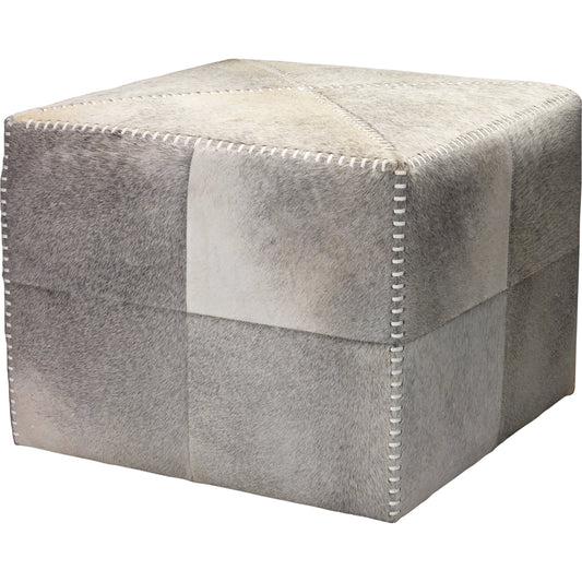 Large Ottoman by Jamie Young. Made from leather in a modern style.