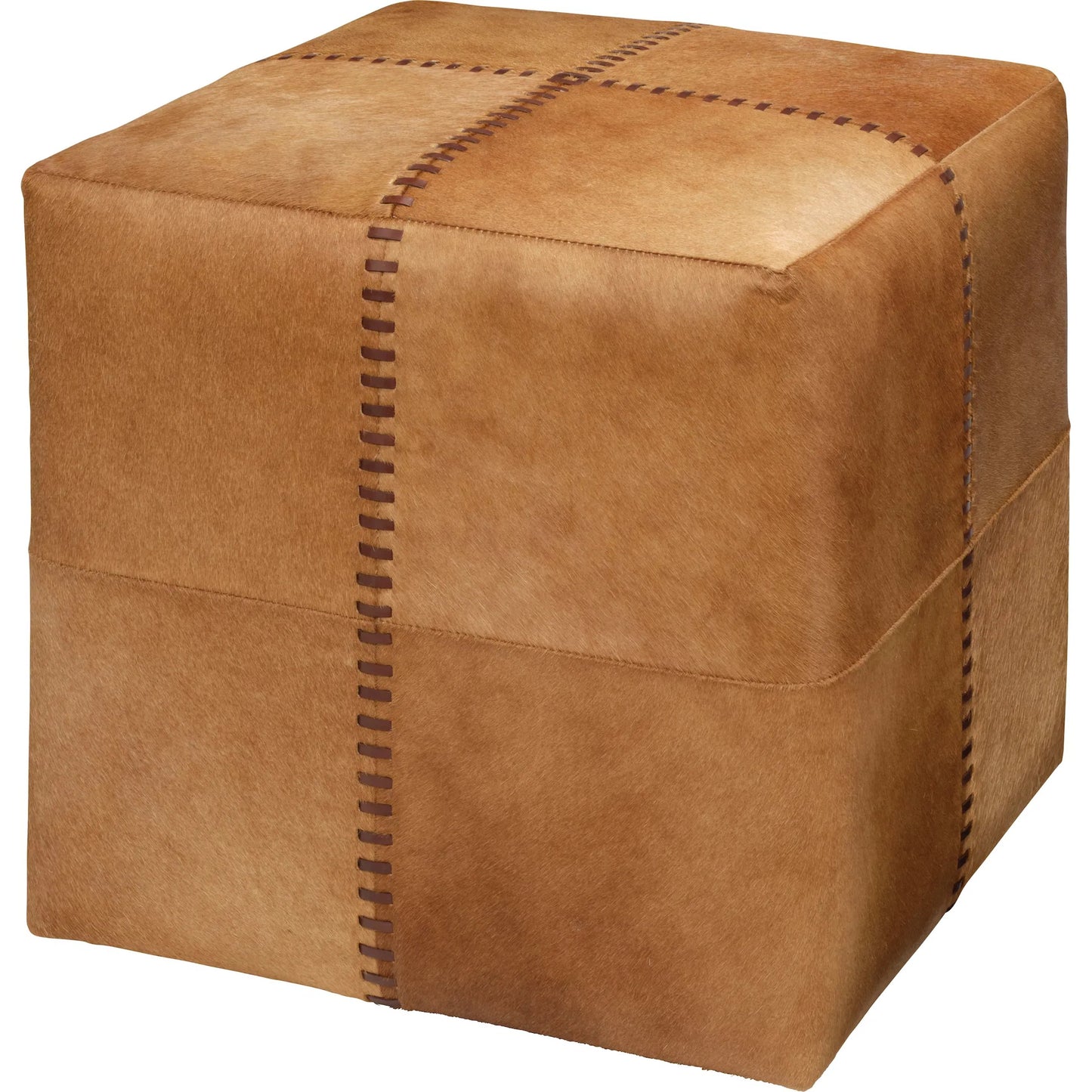 047 SI-2537718 | Primary Silo | Small Ottoman by Jamie Young. Made from leather in a modern style.