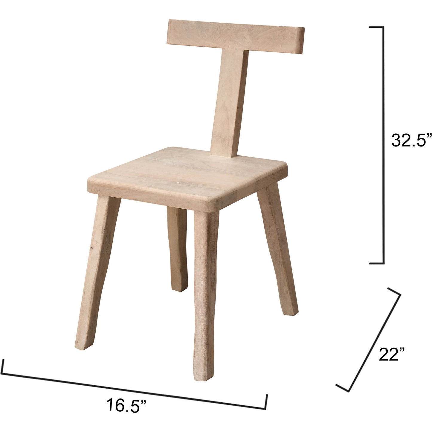 002 SI-2146440 | Additional Silo | Parlor Chair by Jamie Young in black. Made from mango wood in a modern style.
