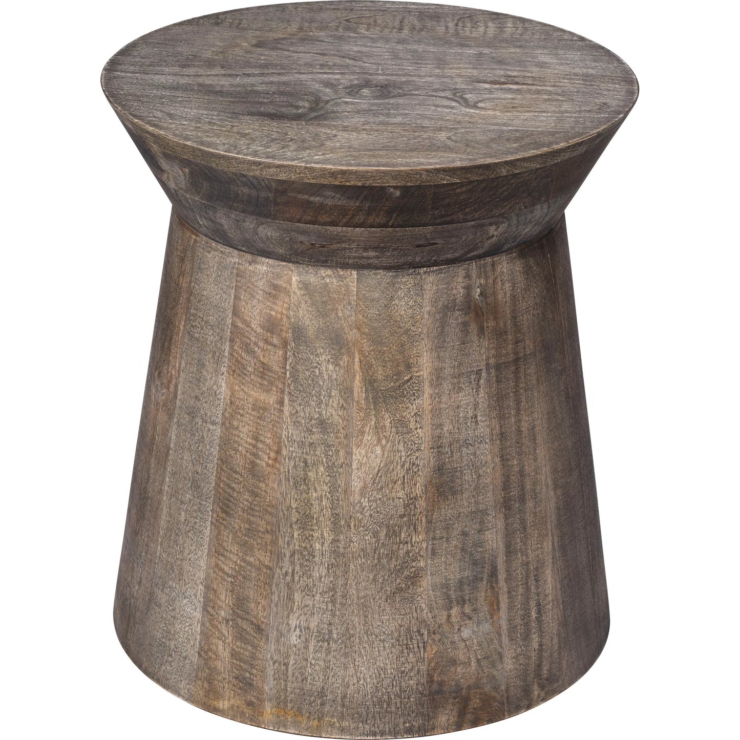 000 SI-2531183 | Primary Silo | Porcini Side Table by Jamie Young in grey and grey wash. Made from wood in a unique style.