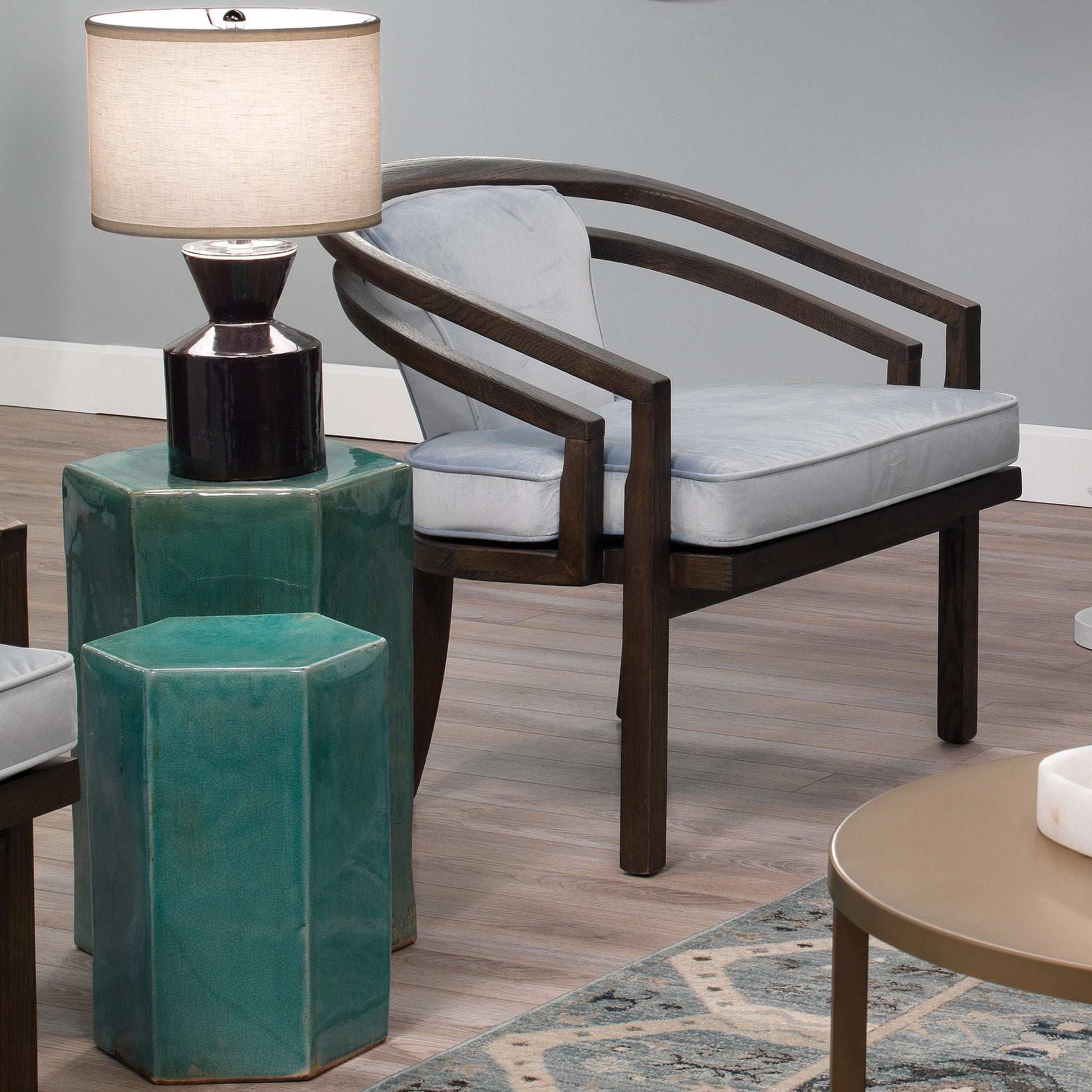 Porto Side Table by Jamie Young. Made from ceramic in a eclectic & global style.