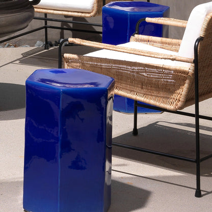 Porto Side Table by Jamie Young. Made from ceramic in a eclectic & global style.