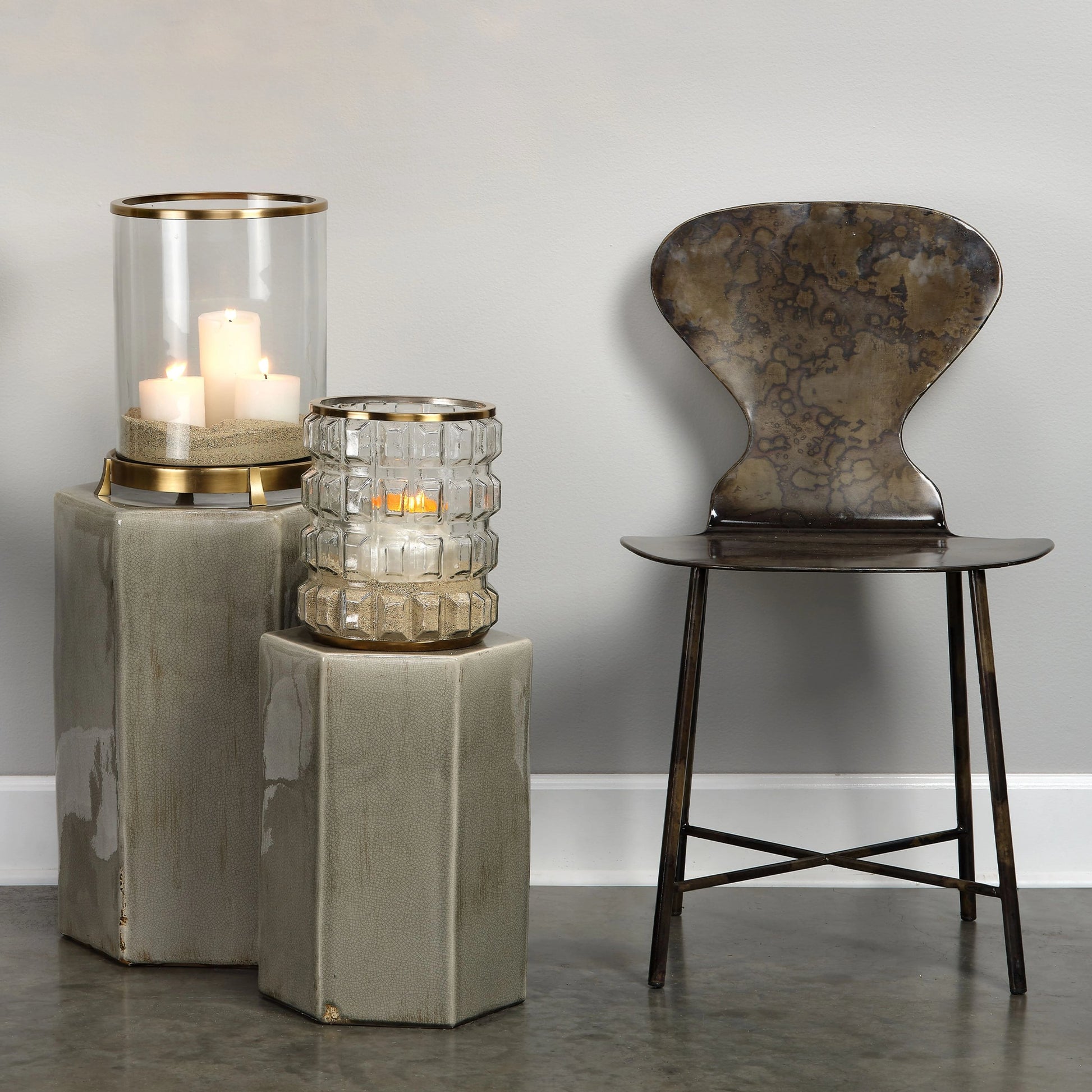 Porto Side Table by Jamie Young. Made from ceramic in a eclectic & global style.