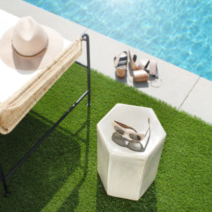 Porto Side Table by Jamie Young. Made from ceramic in a eclectic & global style.