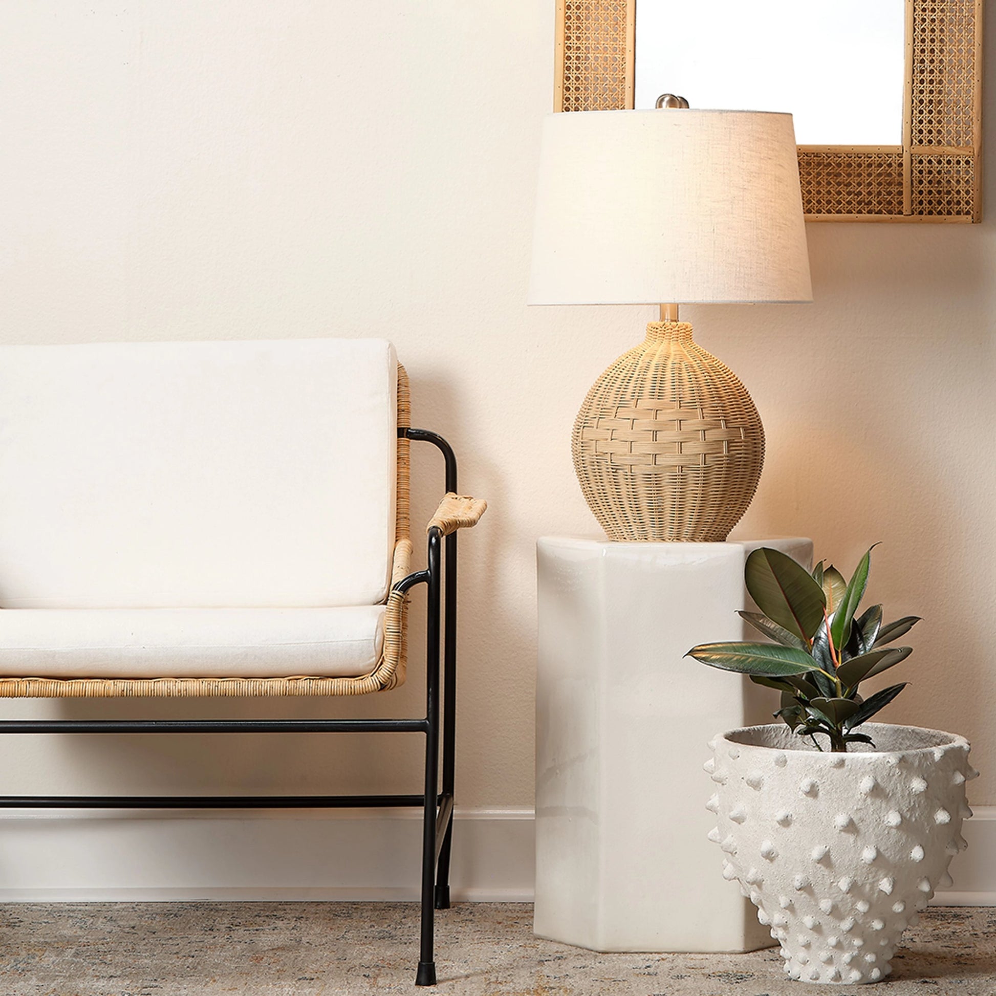 Porto Side Table by Jamie Young. Made from ceramic in a eclectic & global style.
