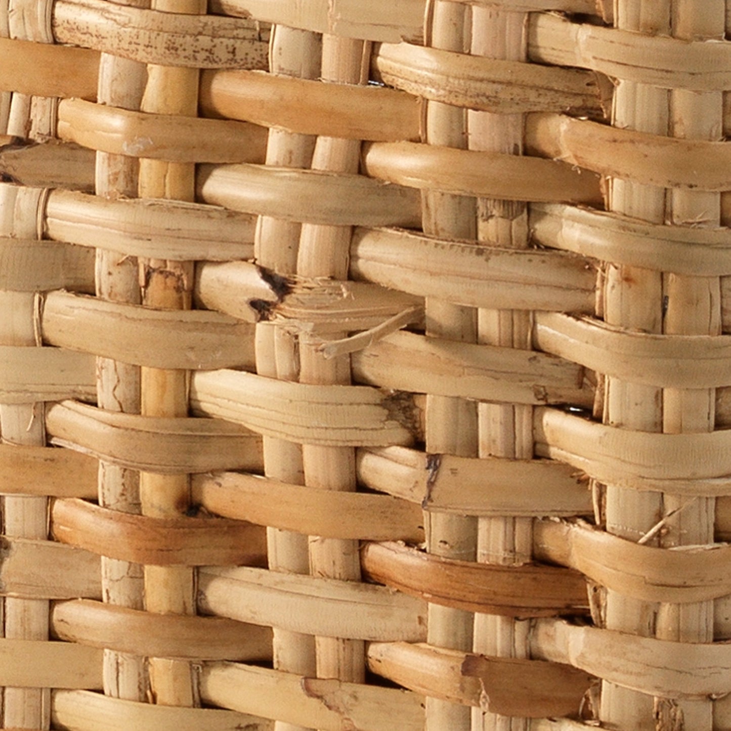 003 SI-1822211 | Closeup | Rattan Ottoman by Jamie Young. Made from rattan in a modern style.