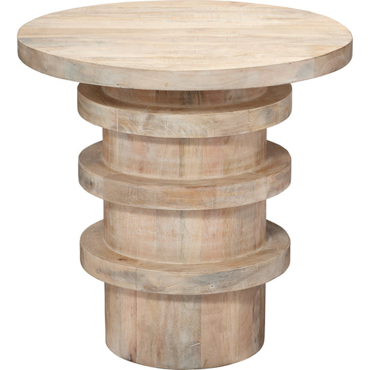 Revolve Side Table by Jamie Young. Made from wood in a modern style.