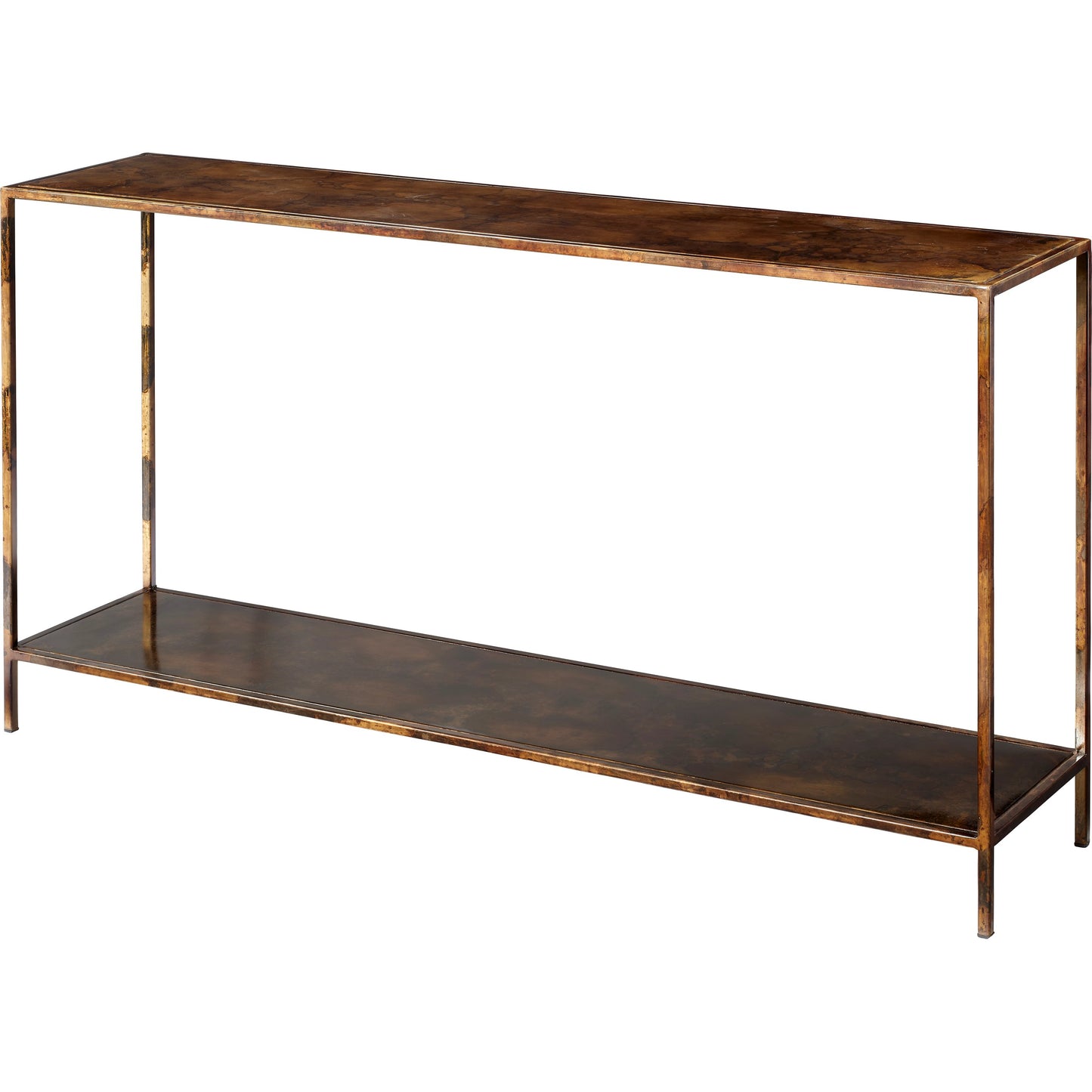 002 SI-1961305 | Primary Silo | Royal Console Table by Jamie Young in brown. Made from metal in a modern style.
