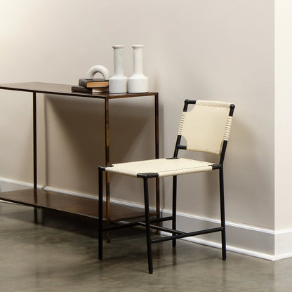 Royal Console Table by Jamie Young in brown. Made from metal in a modern style.