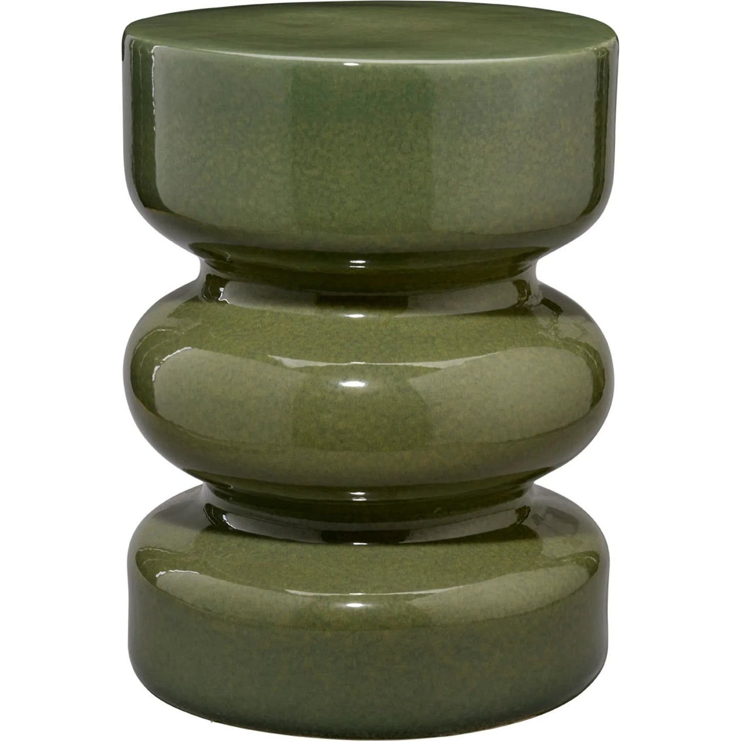 001 SI-2320401 | Primary Silo | Saguaro Garden Stool by Jamie Young in green and reactive green glaze. Made from ceramic in a eclectic & global style.