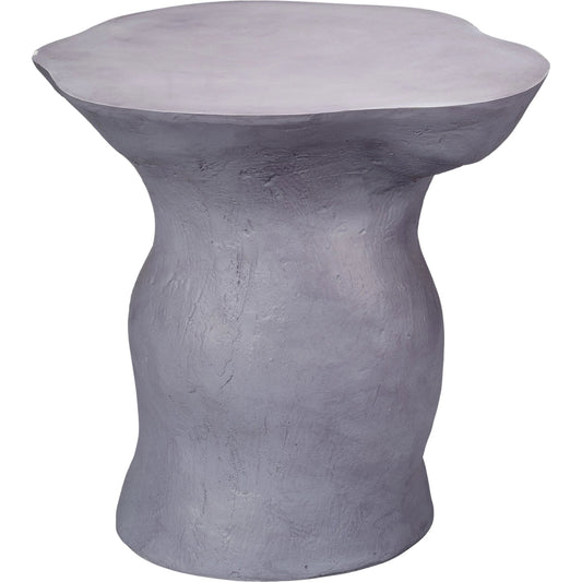 Sculpt Side Table by Jamie Young. Made from fiber glass in a modern style.