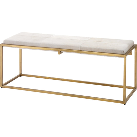Shelby Bench by Jamie Young. Made from unique in a transitional style.