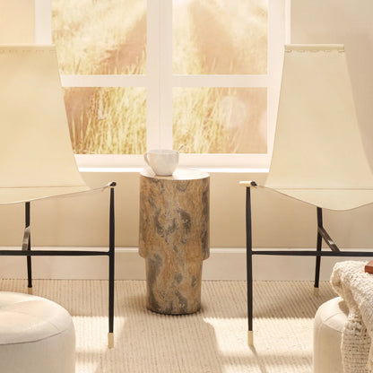 St. Germain Drink Table by Jamie Young. Made from concrete in a unique style.