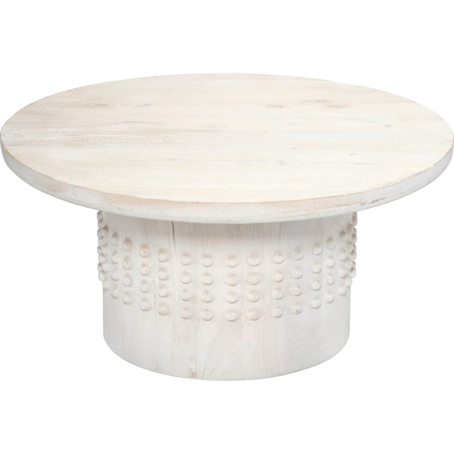 000 SI-2537742 | Primary Silo | Studded Coffee Table by Jamie Young in off, white and white wash. Made from wood in a unique style.