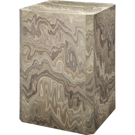 001 SI-2537747 | Primary Silo | Vale Side Table by Jamie Young in grey and sand grey. Made from wood in a unique style.