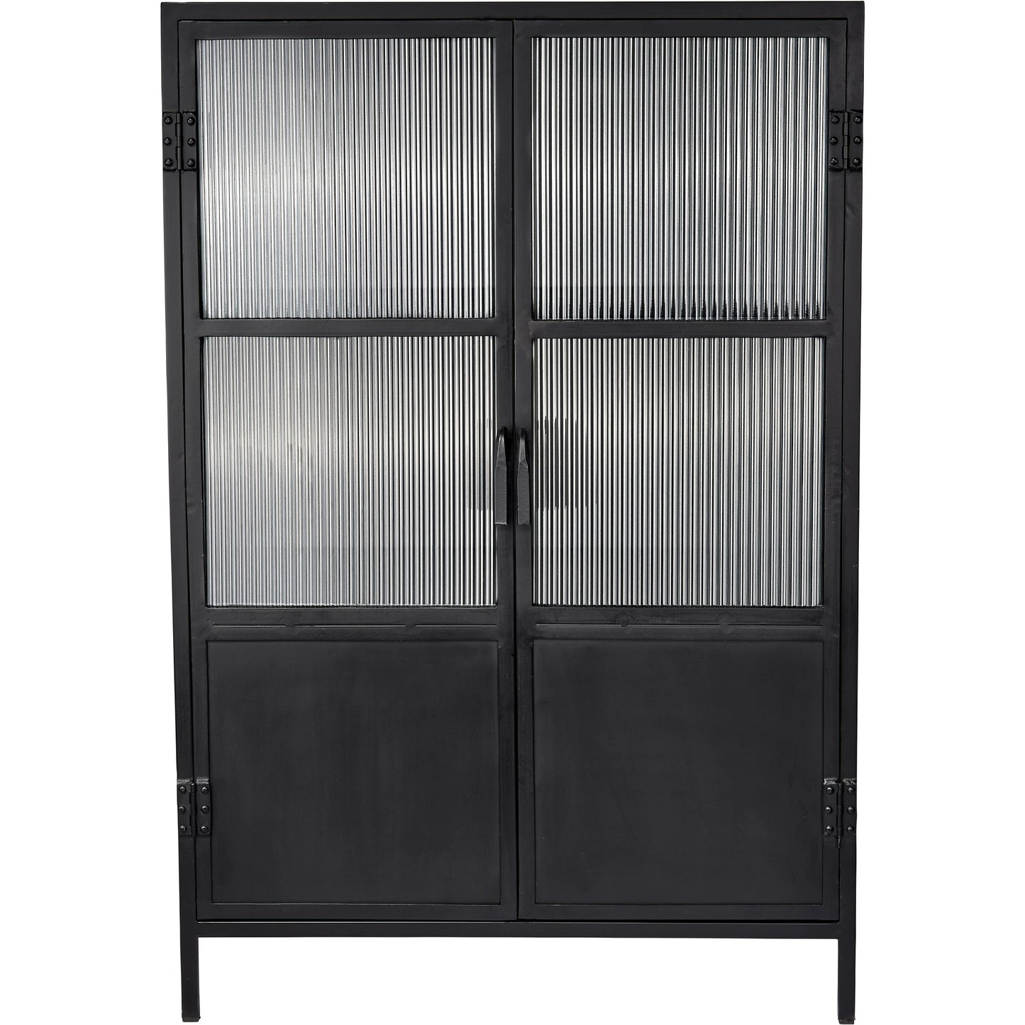 002 SI-1961339 | Additional Silo | Vitrino Dresser by Jamie Young in black. Made from iron & glass in a modern style.