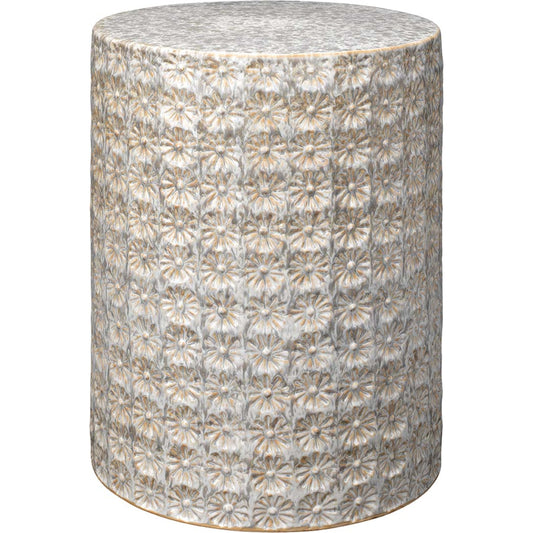 Wildflower Side Table by Jamie Young. Made from ceramic in a coastal style.