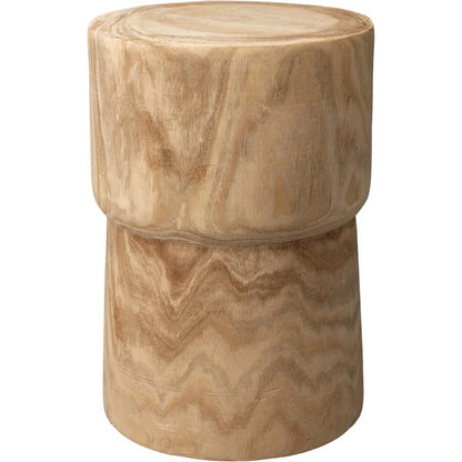 Yucca Side Table by Jamie Young in natural wood. Made from wood paulownia tree in a eclectic & global style.