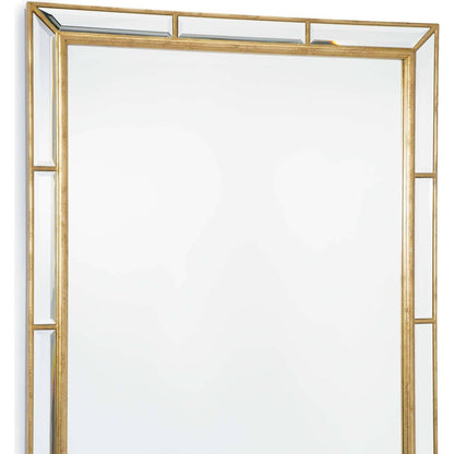 Plaza Beveled Mirror by Regina Andrew in gold and gold leaf. Made from resin in a traditional style.