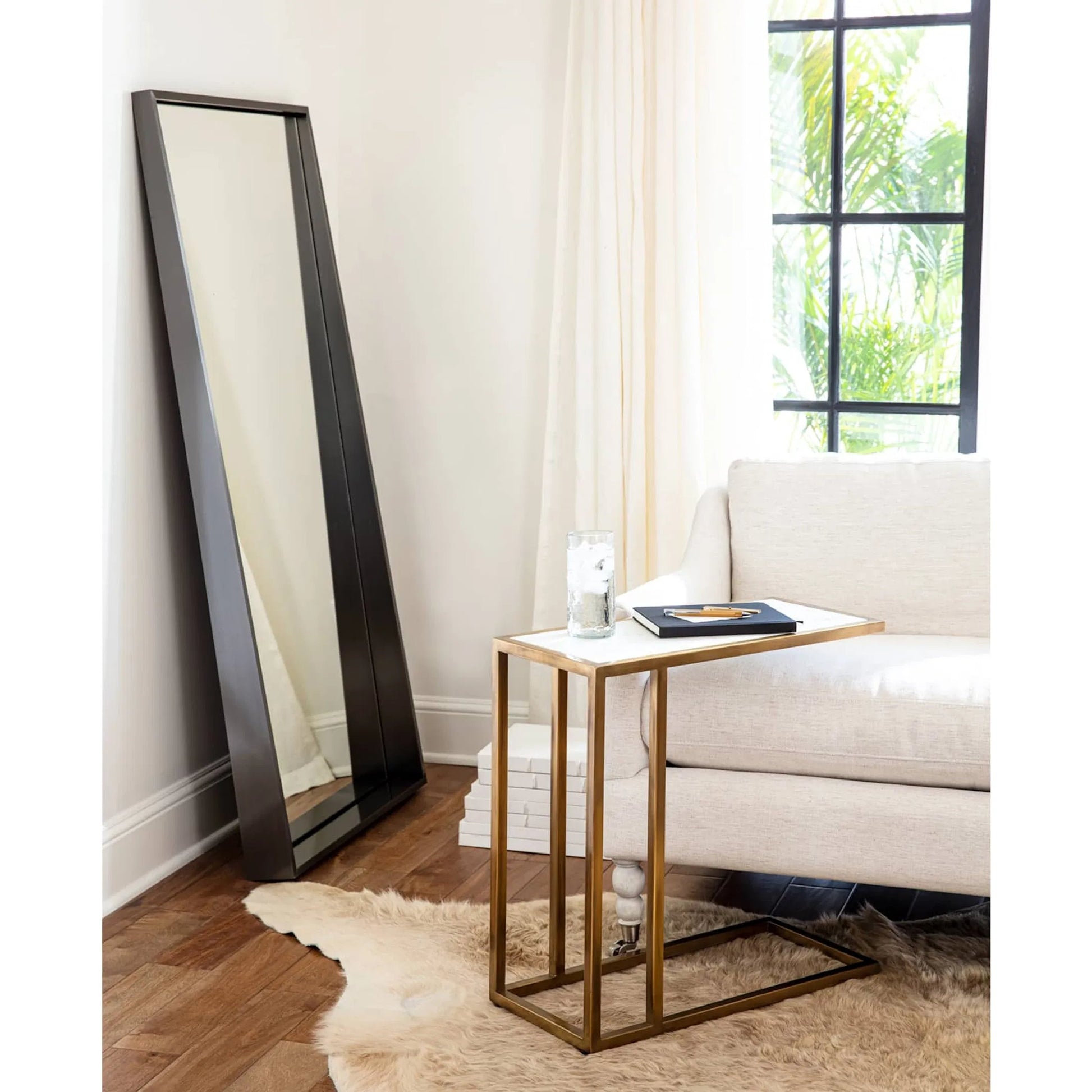 Gunner Mirror by Regina Andrew. Made from unique in a modern style.