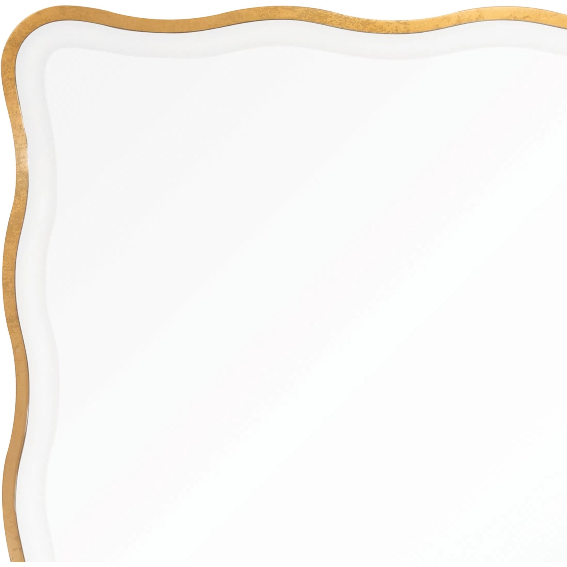 Candice Mirror by Regina Andrew in gold and gold leaf. Made from resin in a modern style.
