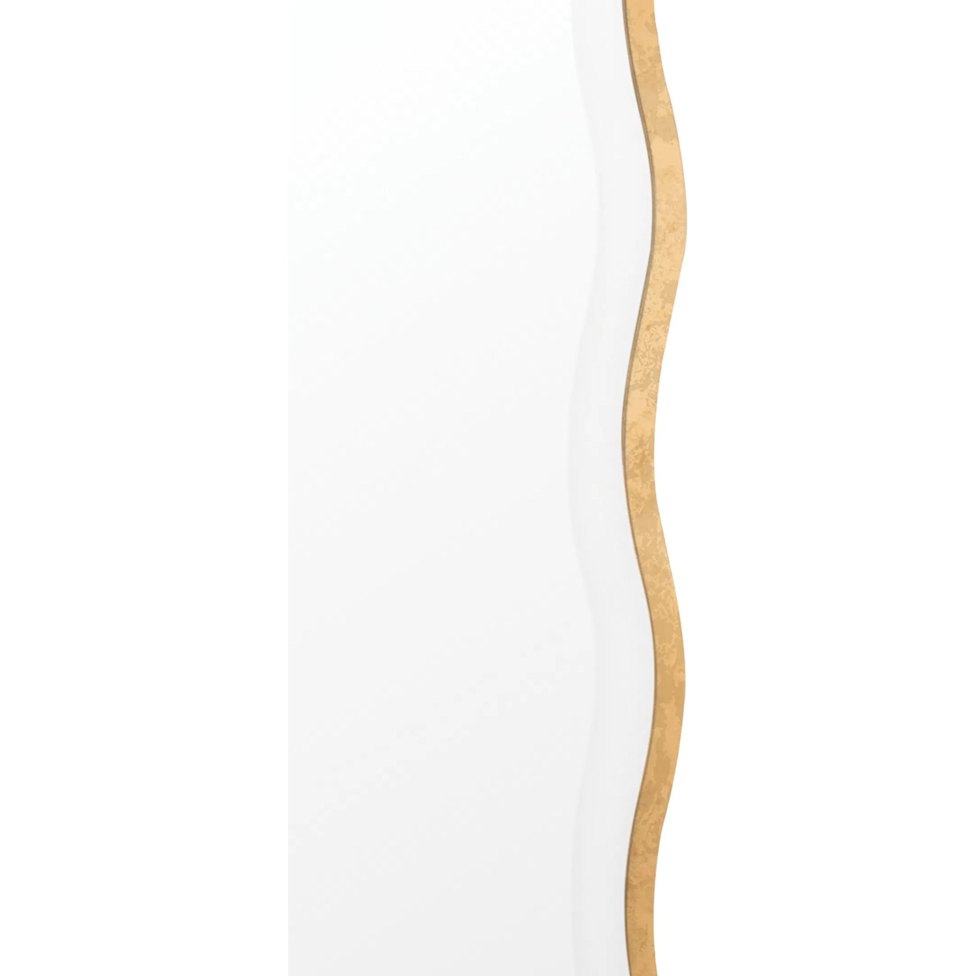Candice Mirror by Regina Andrew in gold and gold leaf. Made from resin in a modern style.