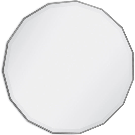 Tarquin Mirror by Regina Andrew in silver and antique silver leaf. Made from mdf in a modern style.