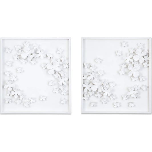 Dogwood Bouquet II by Regina Andrew in white. Made from resin in a modern style.