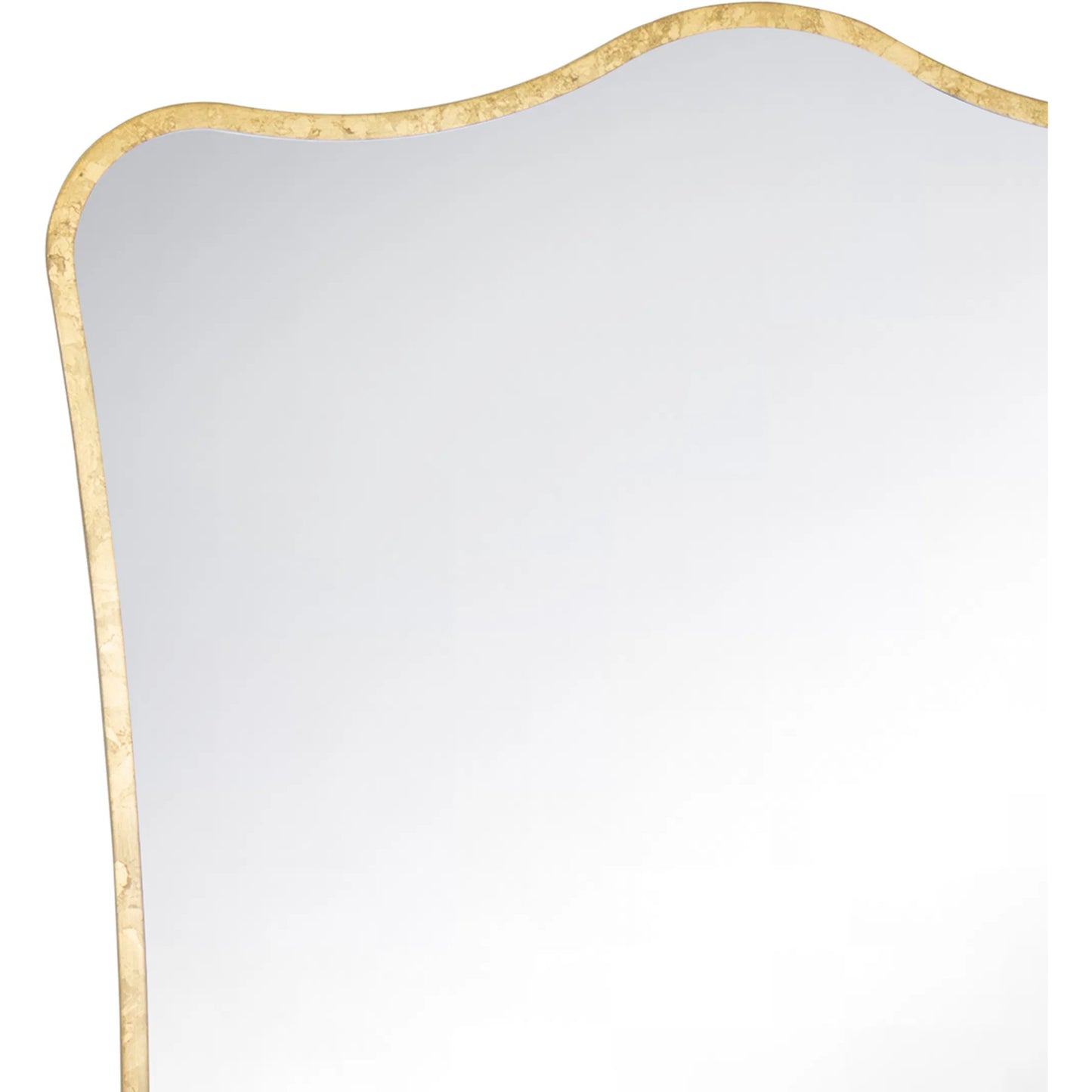 002 SI-2134549 | Closeup | Lyrical Mirror by Regina Andrew in gold and gold leaf. Made from mdf in a modern style.