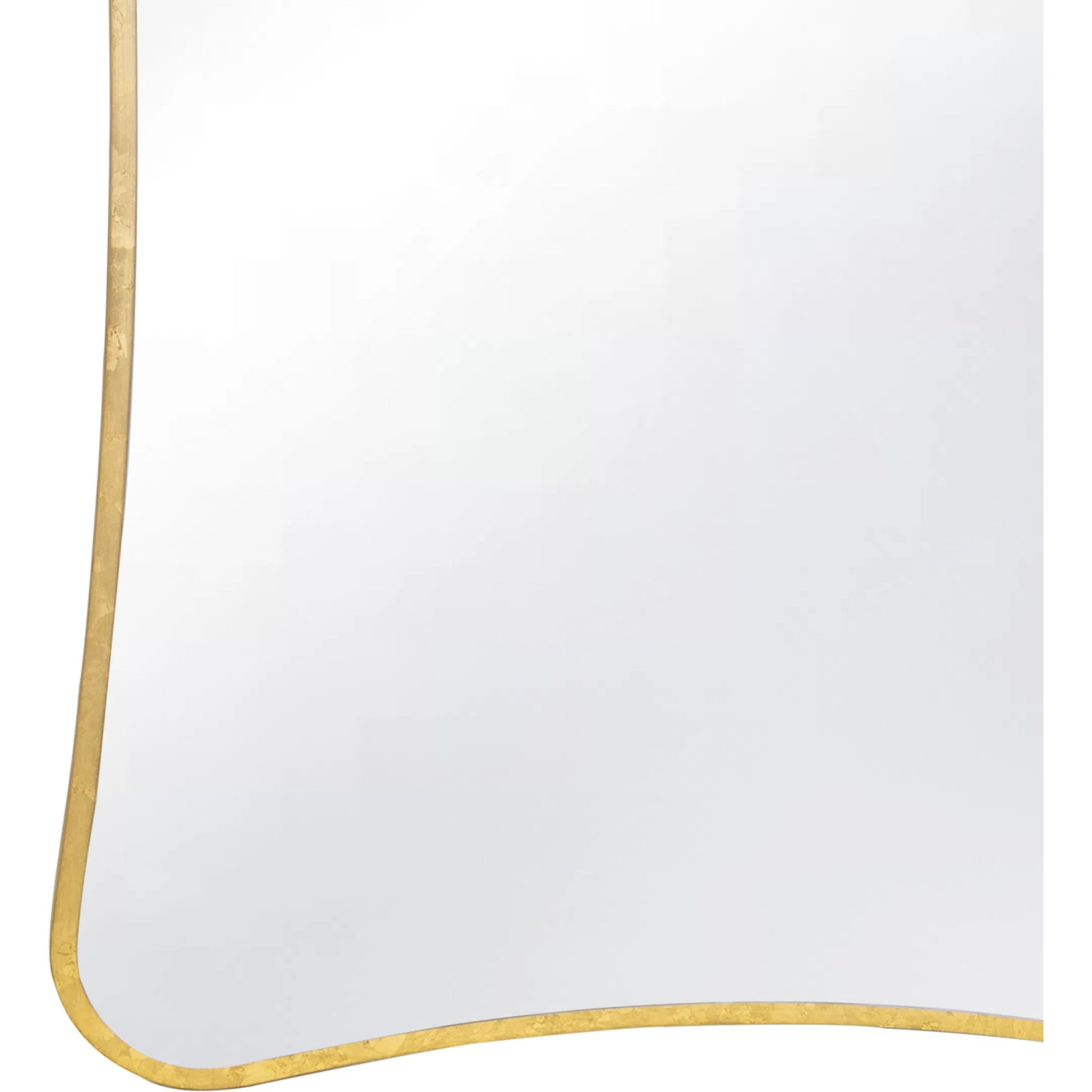 Lyrical Mirror by Regina Andrew in gold and gold leaf. Made from mdf in a modern style.