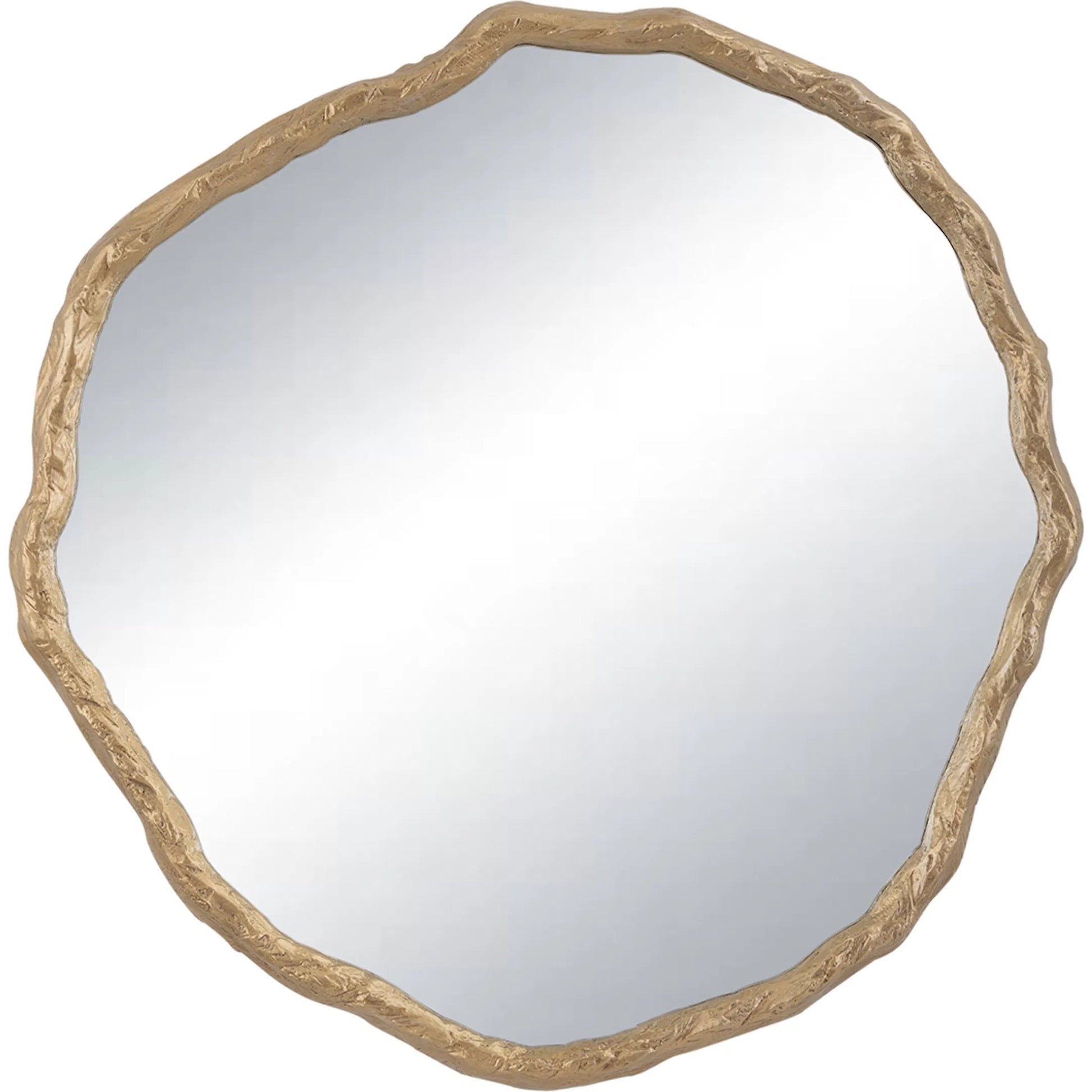 Vine Mirror by Regina Andrew in antique gold. Made from resin in a modern style.