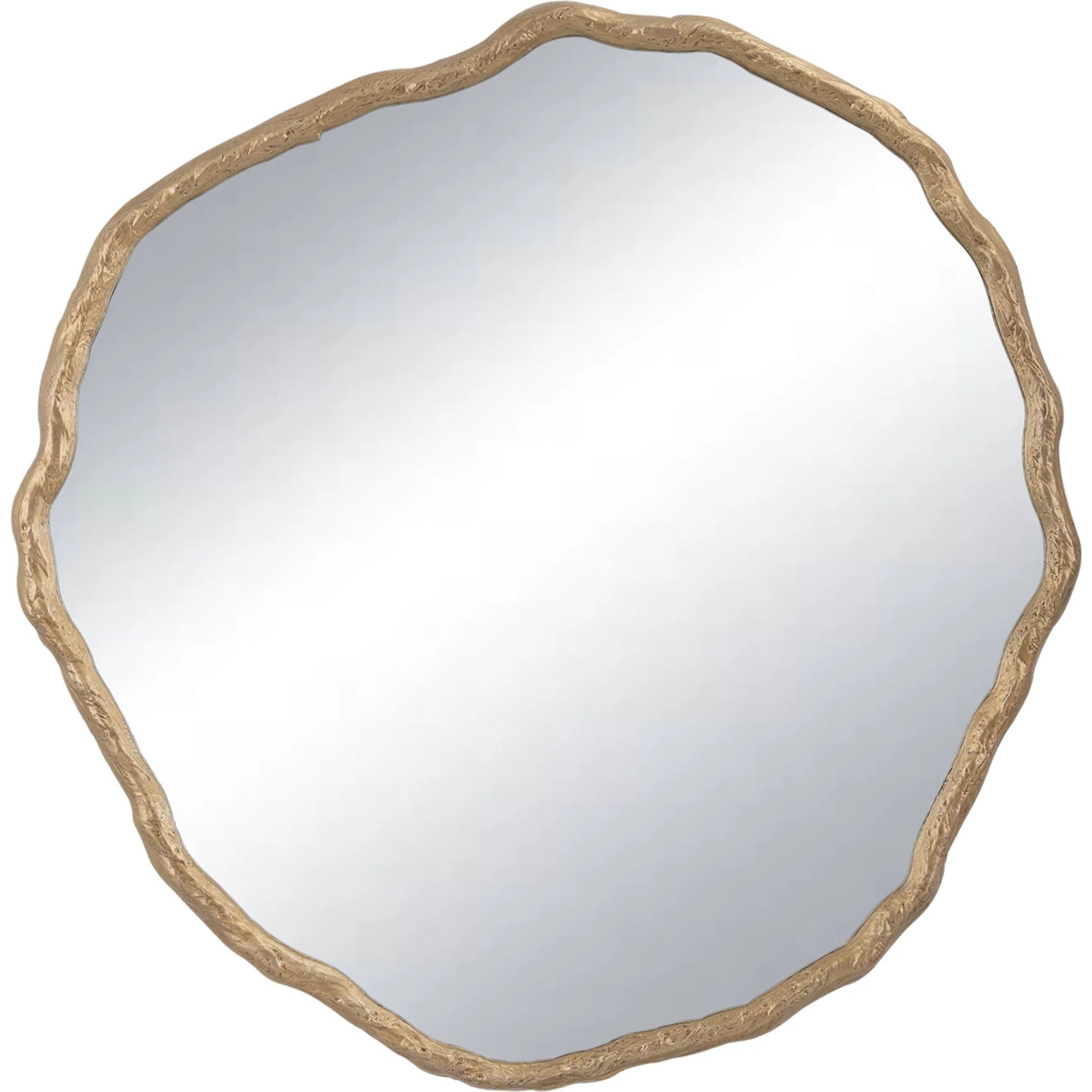 Vine Mirror by Regina Andrew in antique gold. Made from resin in a modern style.