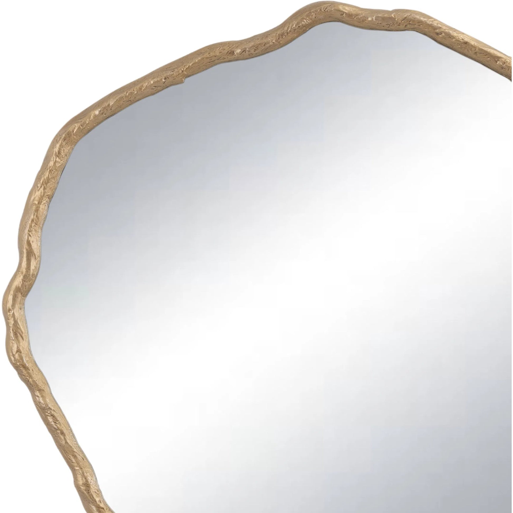 Vine Mirror by Regina Andrew in antique gold. Made from resin in a modern style.