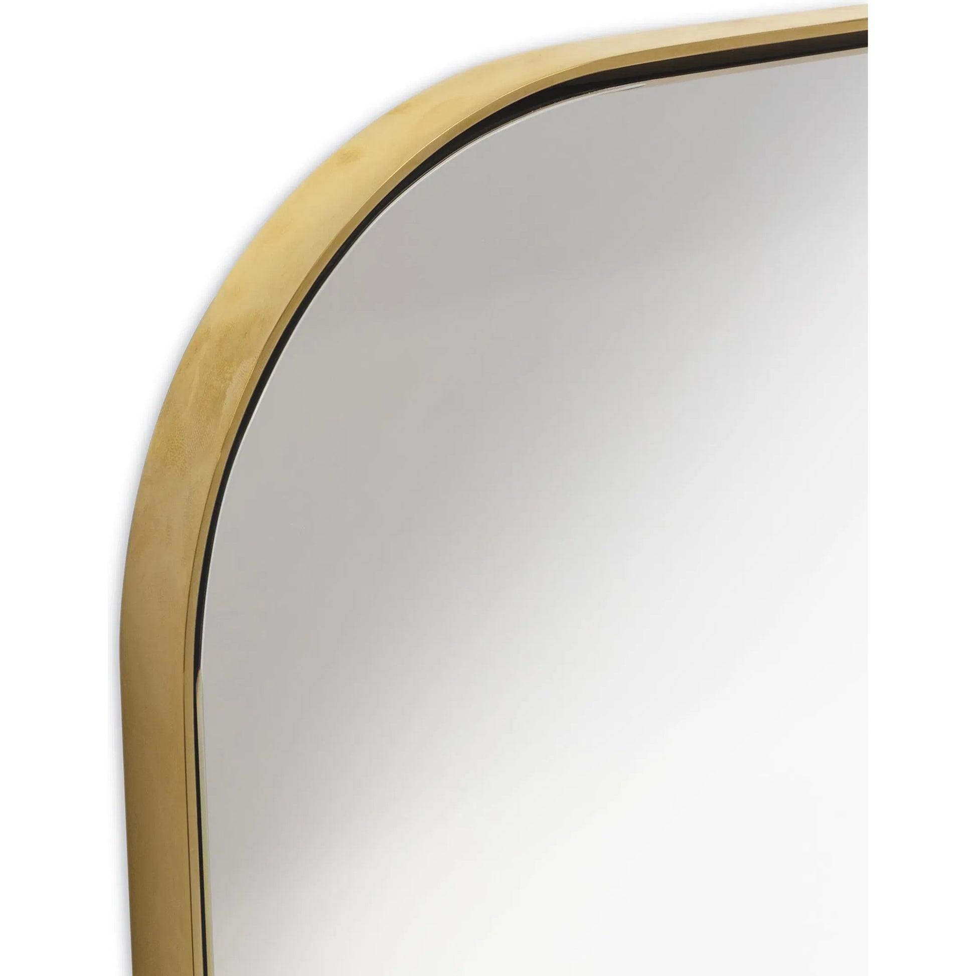 Iris Mirror by Regina Andrew in clear and gold. Made from stainless steel in a unique style.