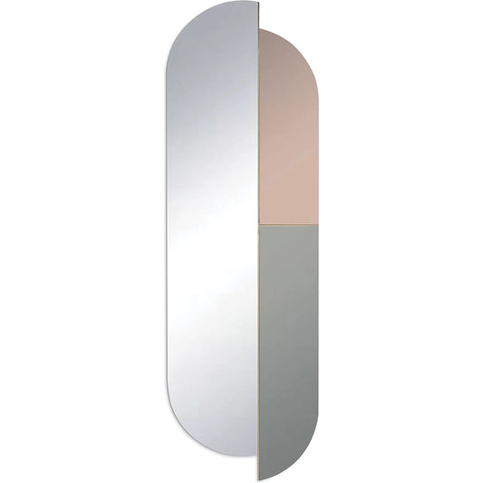 Iris Long Mirror by Regina Andrew in brass. Made from stainless steel in a unique style.