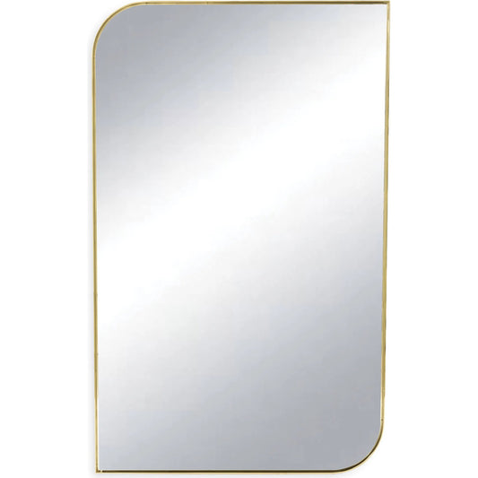 Amara Mirror by Regina Andrew in gold. Made from stainless steel in a unique style.