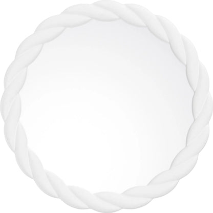 Saylor Mirror by Regina Andrew in white and white. Made from resin in a unique style.