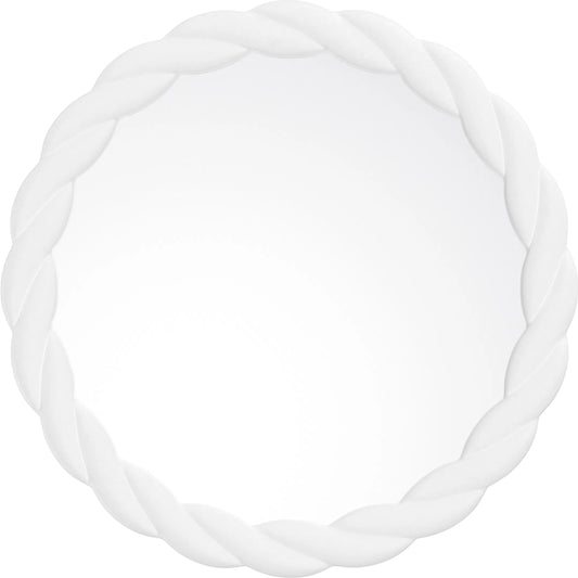 Saylor Mirror by Regina Andrew in white and white. Made from resin in a unique style.