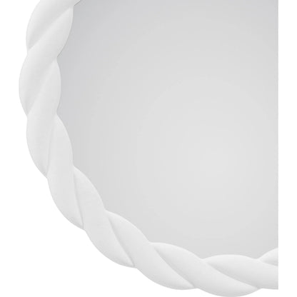 Saylor Mirror by Regina Andrew in white and white. Made from resin in a unique style.