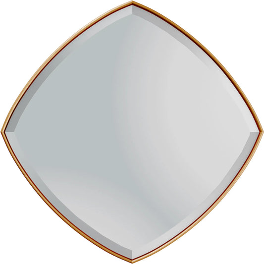 Gem Mirror by Regina Andrew in gold and antique gold leaf. Made from resin in a unique style.
